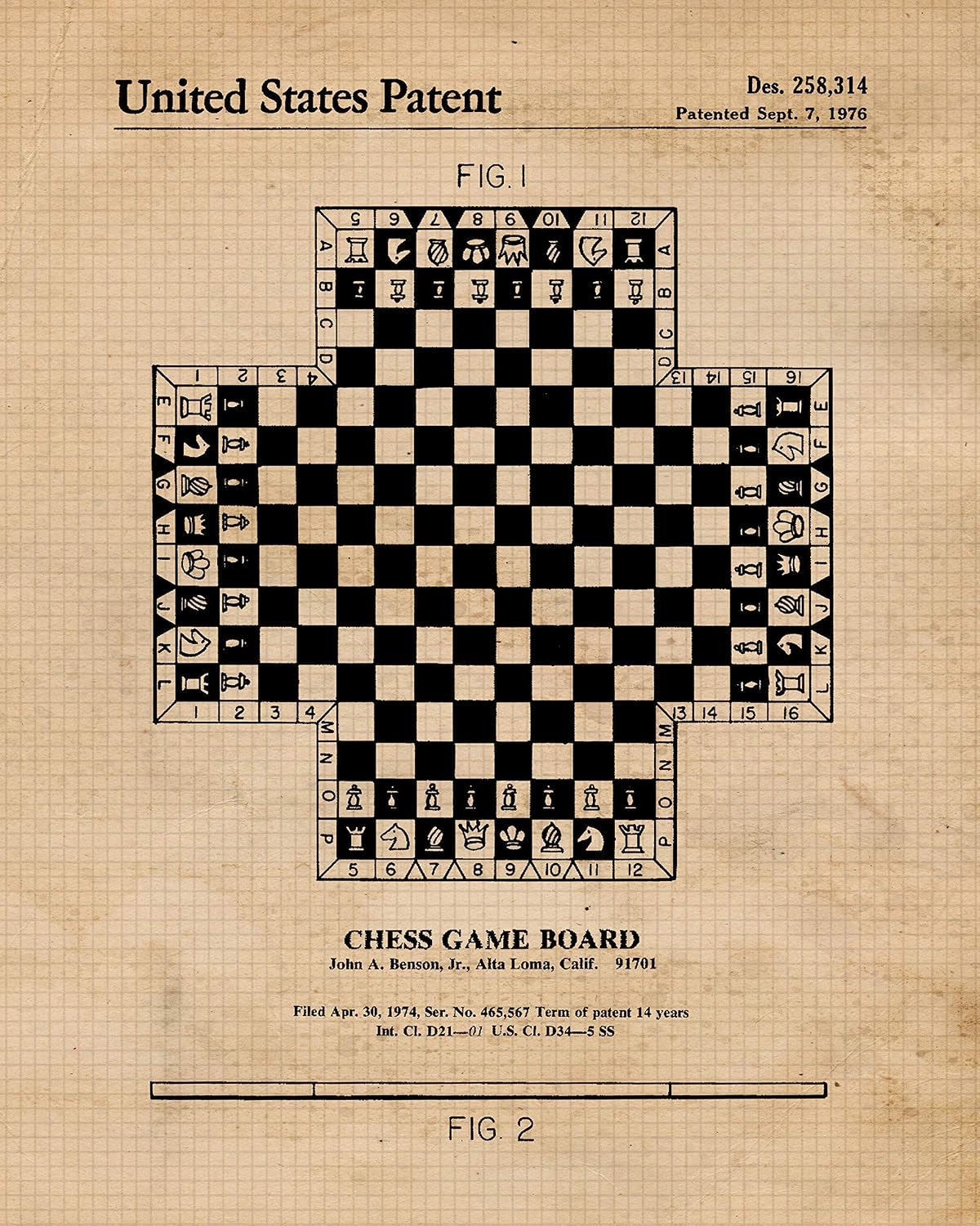 STARS BY NATURE Classic Chess Game Patent Prints, 6 (8x10) Unframed Photos, Wall Art Decor for Home Work Office Checkmate Master Gamer Workshop Garage Board Gaming Studio School Student Teacher Coach