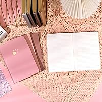 Vista 25 de CAGIE Lined Journal Notebook for Women and Girls 256 Pages Cute Diary with Heart-Shaped Leather Journals for Writing A5 Soft Cover Notebooks for