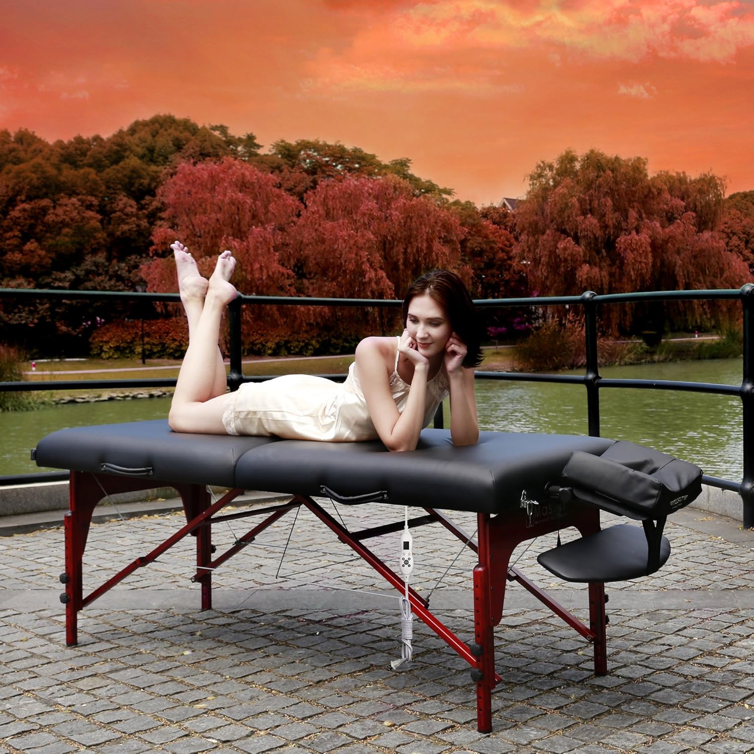 Master Massage Montclair Therma Top Portable Massage Table Package with Memory Foam : Everything Else