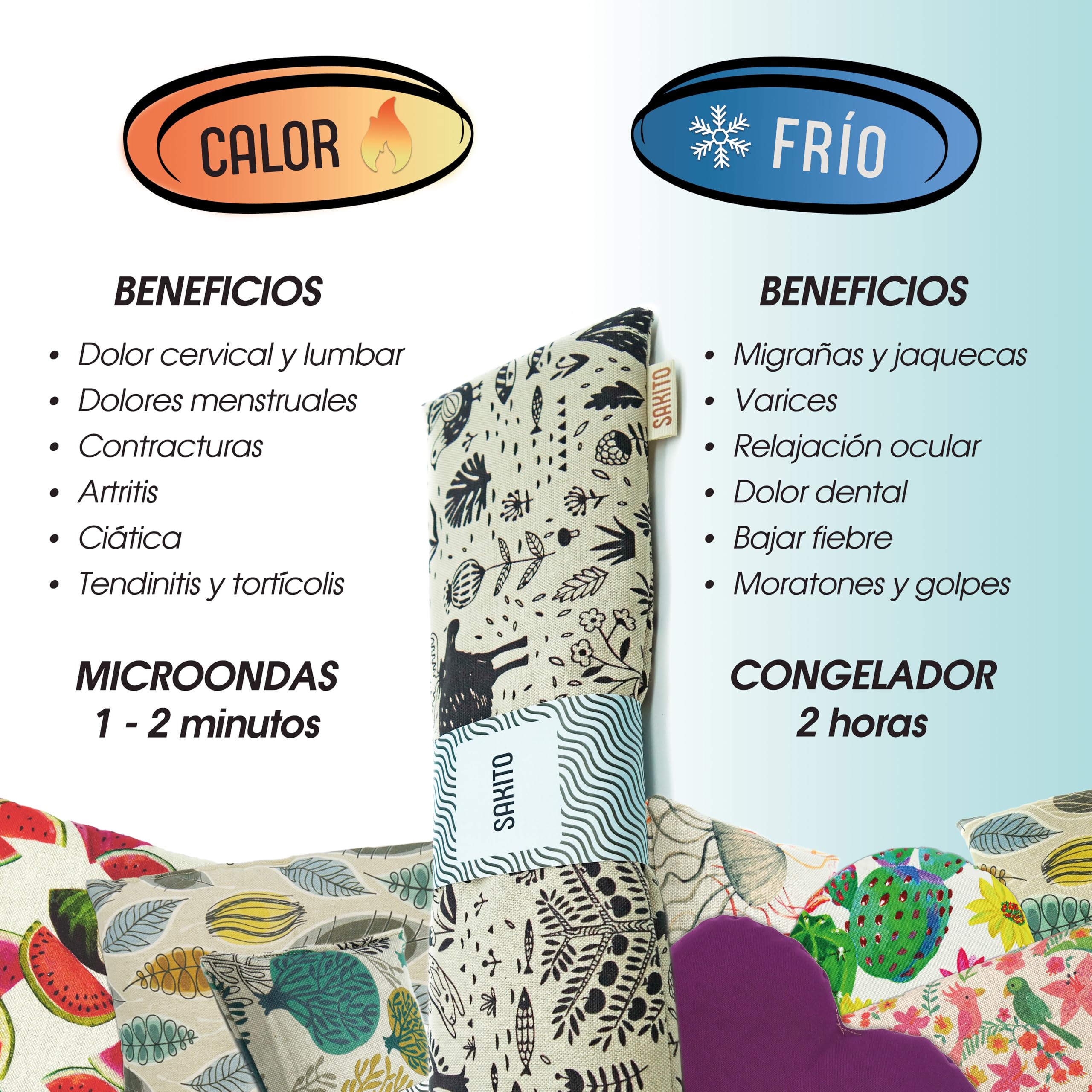 Saco Semillas Microondas (14x10 cm) - Terapia Natural para Cólicos - Calor Natural para Barriguita y Eliminar Gases, Relajacion Infantil - Seguro para Bebes - Tela de Primera Calidad
