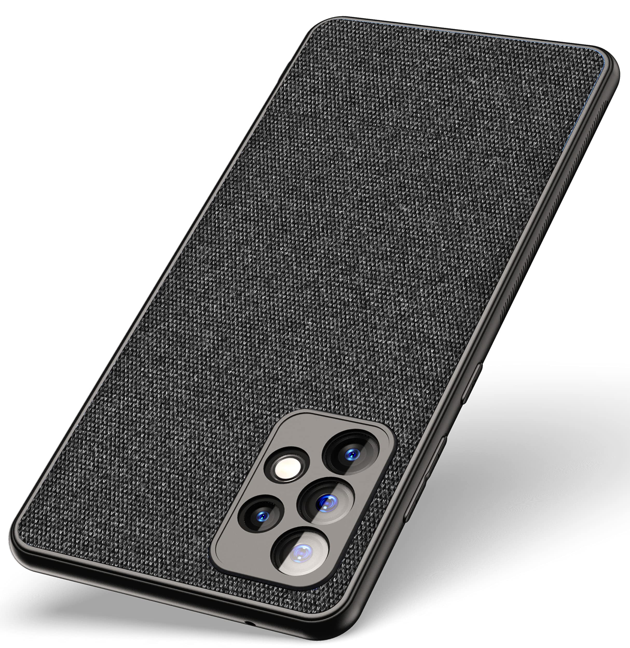 KAPA Cloth Soft Fabric Hybrid for Samsung Galaxy A52 Back Cover, Shockproof Protection Slim Hard Back Case, Black (B095CLDF1J) Amazon Price History, Amazon Price Tracker