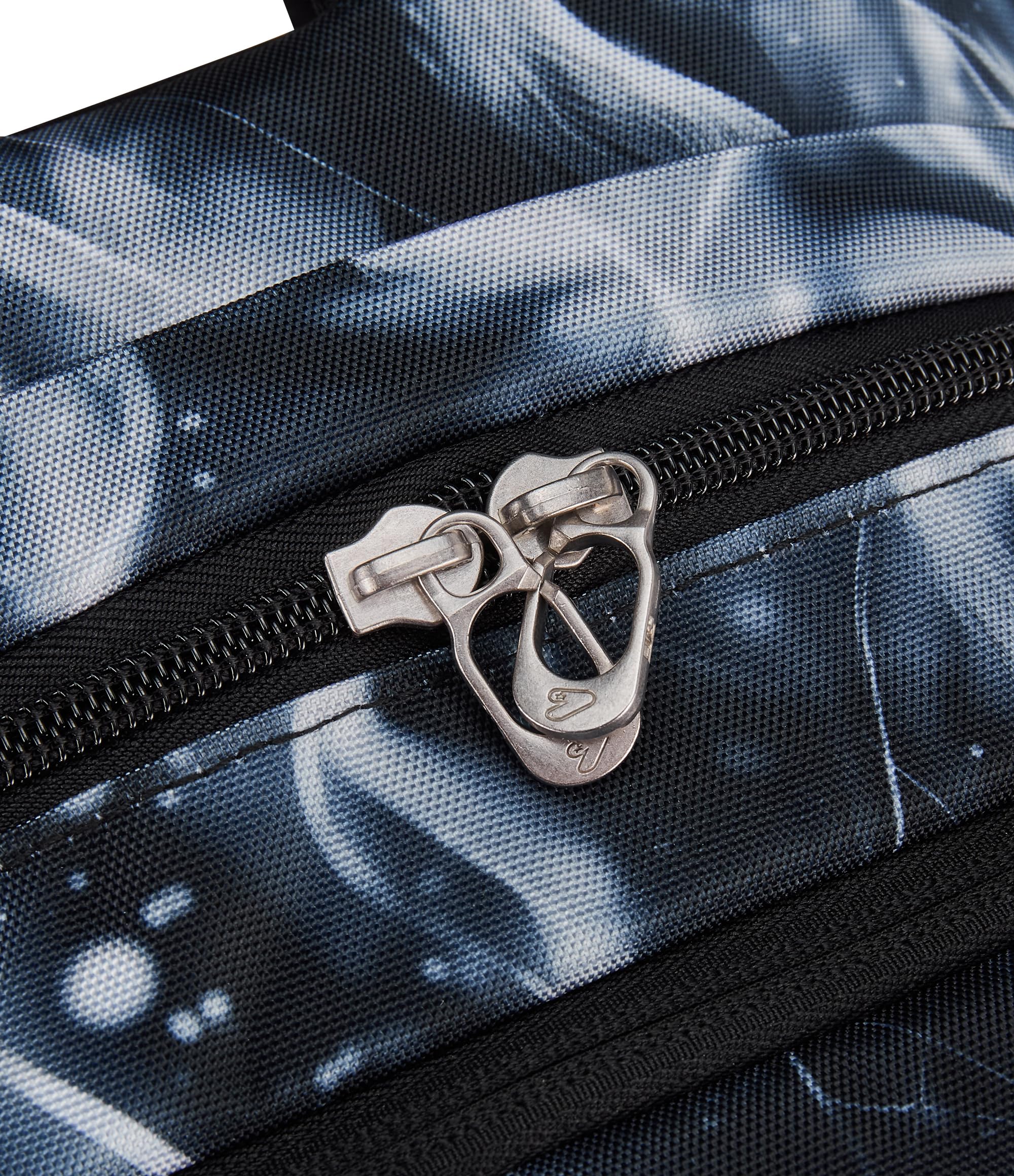 Seven Zaino Scuola The Double Pro XXL Detach, Nero, 34 L, Doppio Scomparto, Cuffie wireless incluse, Zaino Staccabile e reversibile, Tasca porta pc, Tasche multiuso, Scuola media e superiore, Ragazzi