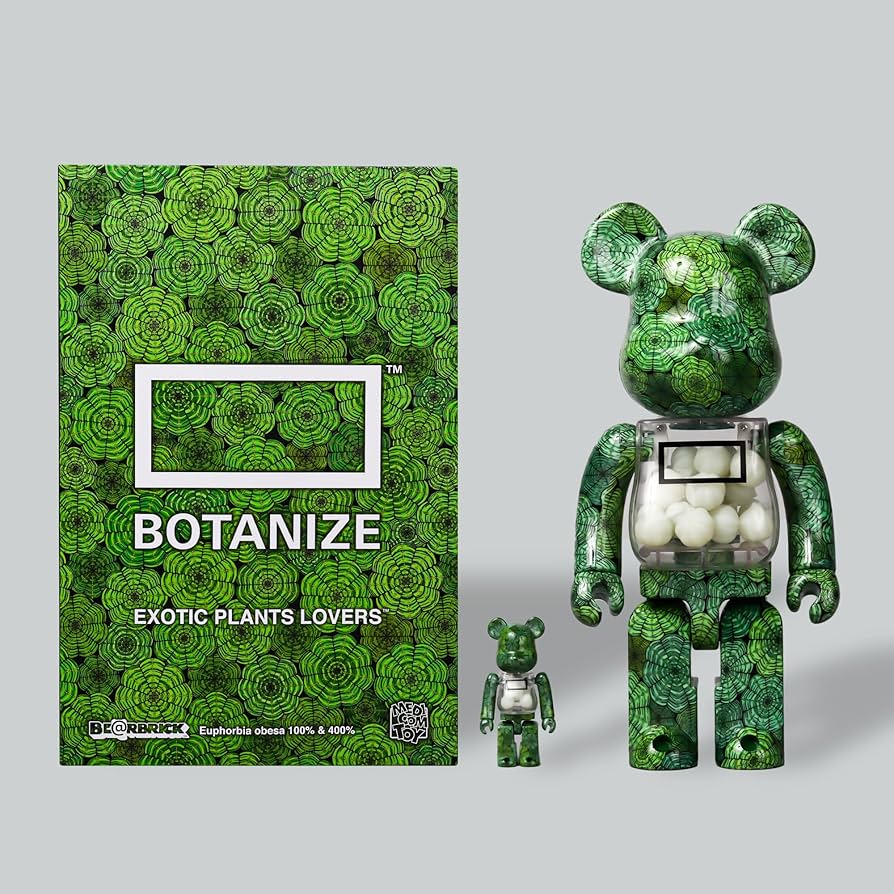 Amazon.co.jp: メディコムトイ× BOTANIZE ベアブリック 400%&100