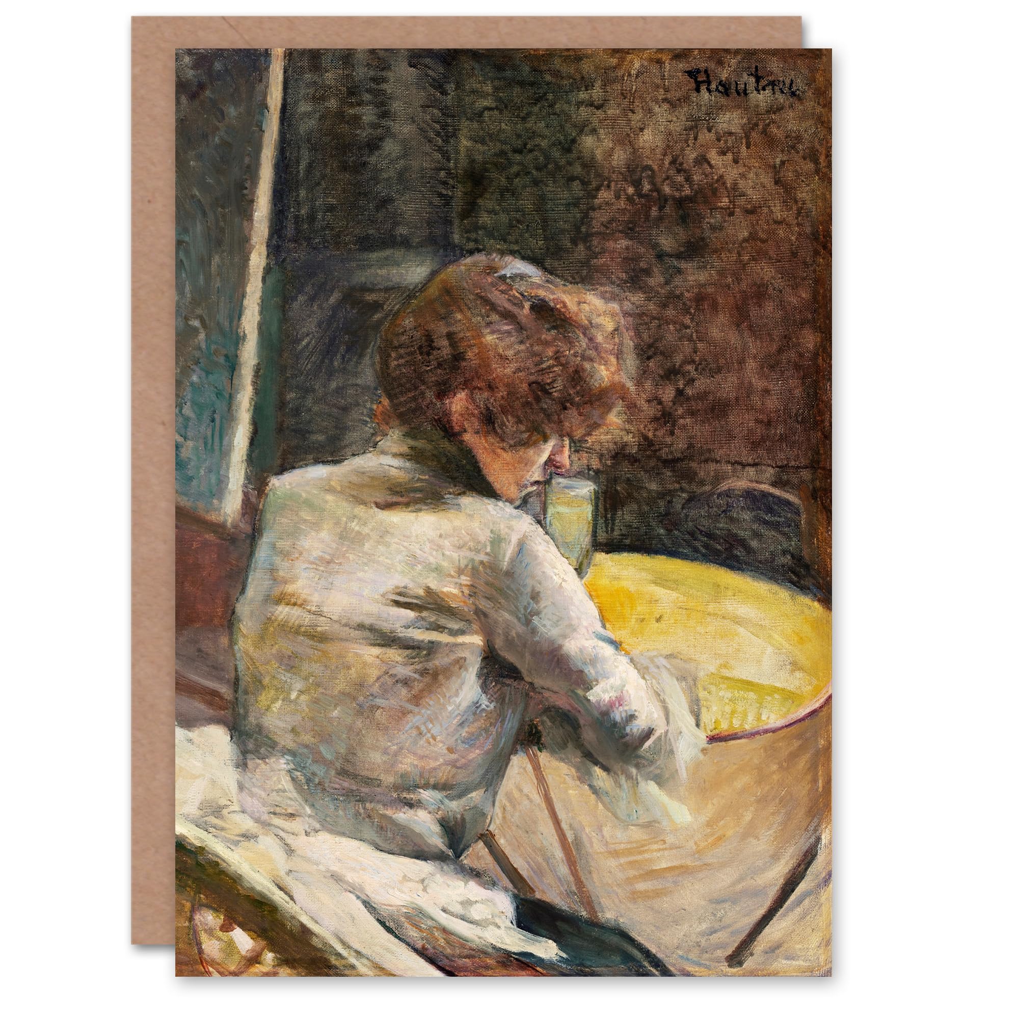 Toulouse Lautrec Art Card Waiting at the Studio