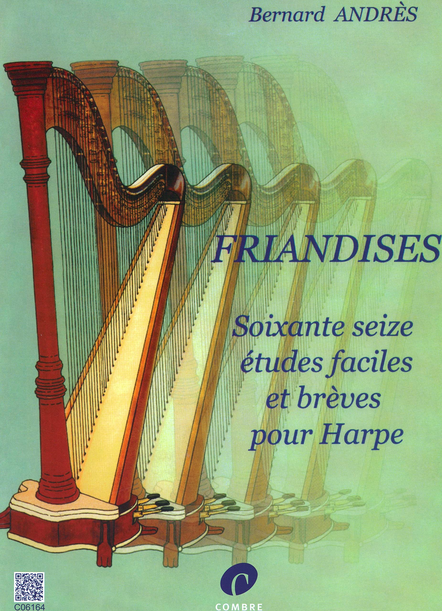 Friandises 76 études faciles et brèves pour harpe recueil de partitions de musique