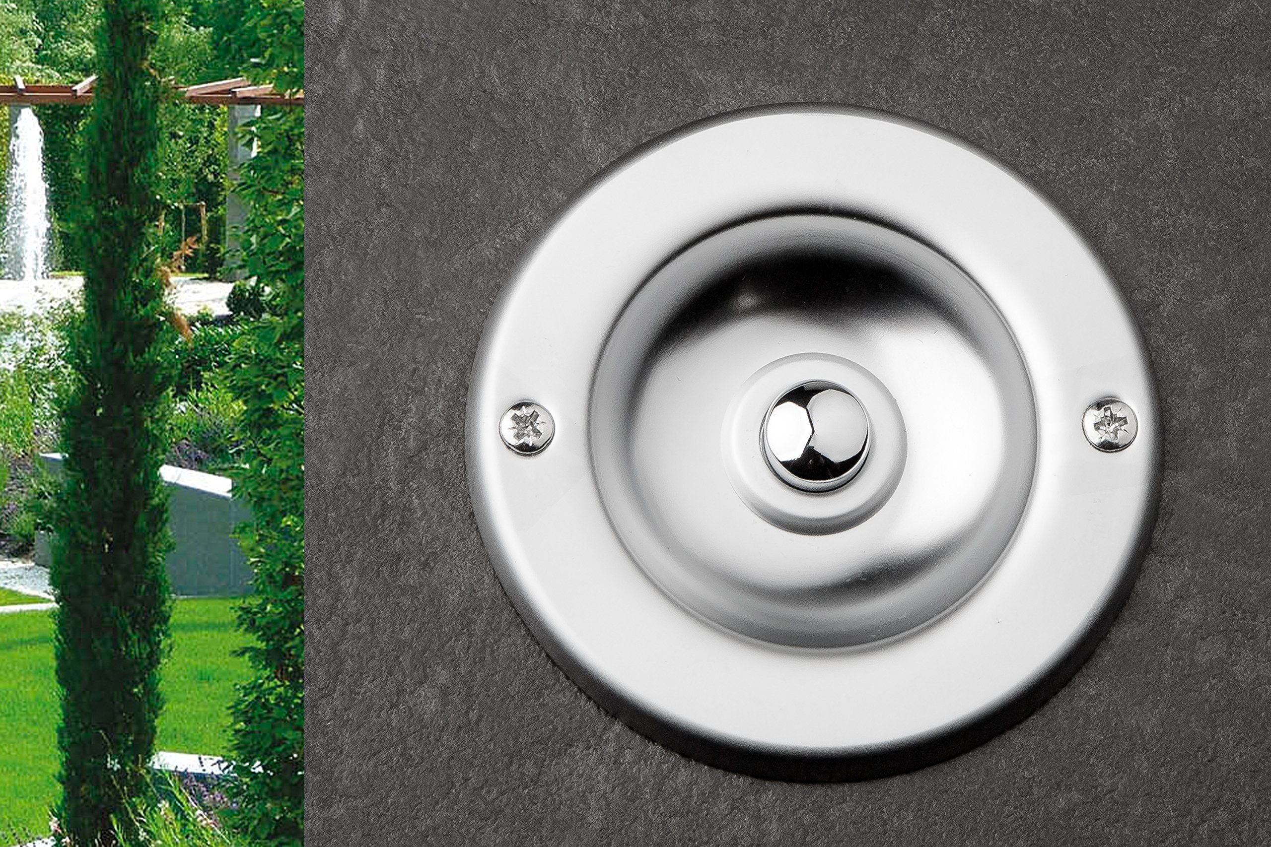 Campanello Da Incasso In Acciaio Inox Con Targhetta | Pulsante Ottone Cromato | 42V 2A - Foto 12