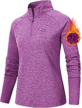 Women's 1/4 Zip Long Sleeve Running Yoga Top Quick Dry Workout Fitness Sports Active T-Shirts