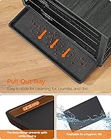 Vista 8 de Feandrea Muebles de jaula para perros, mesa auxiliar lateral de 44.1 pulgadas, moderna perrera para perros de interior de hasta 80 libras, jaula