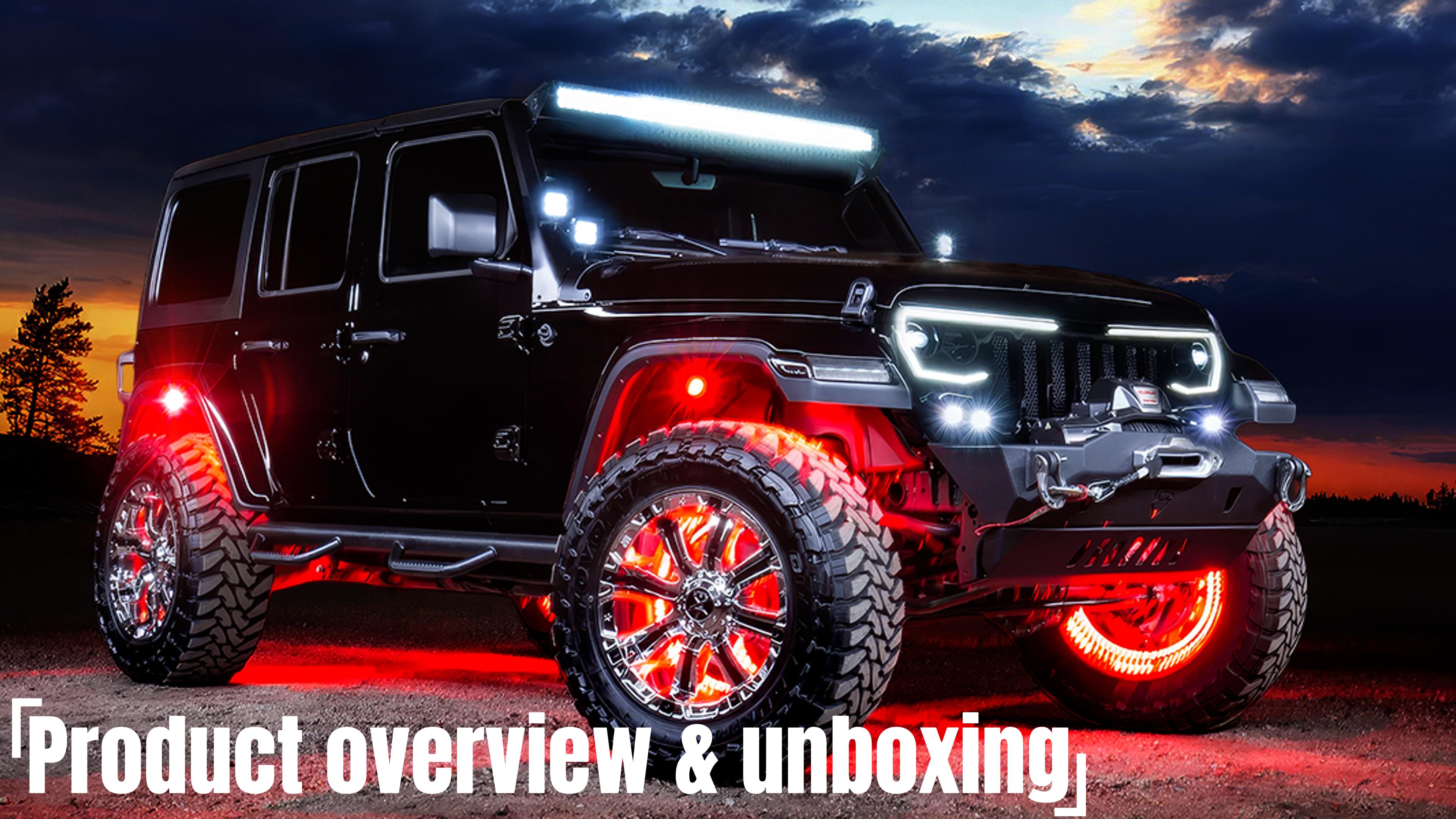 Amazon.com: AUDEXEN 600% Bright RGBW LED Rock Lights Kit - with