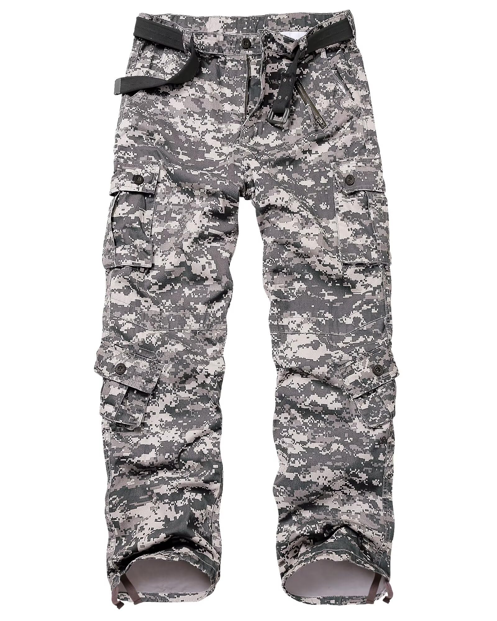 Vatinnt Men's Digital Cargo Trousers Combat Camo Trousers 3357 44