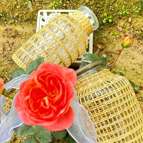 Miniatura 4 de HHfutime Jarrones de vidrio para flores, jarrón bohemio, jarrón redondo de vidrio para centros de mesa, arreglos florales, jarrón de mesa para