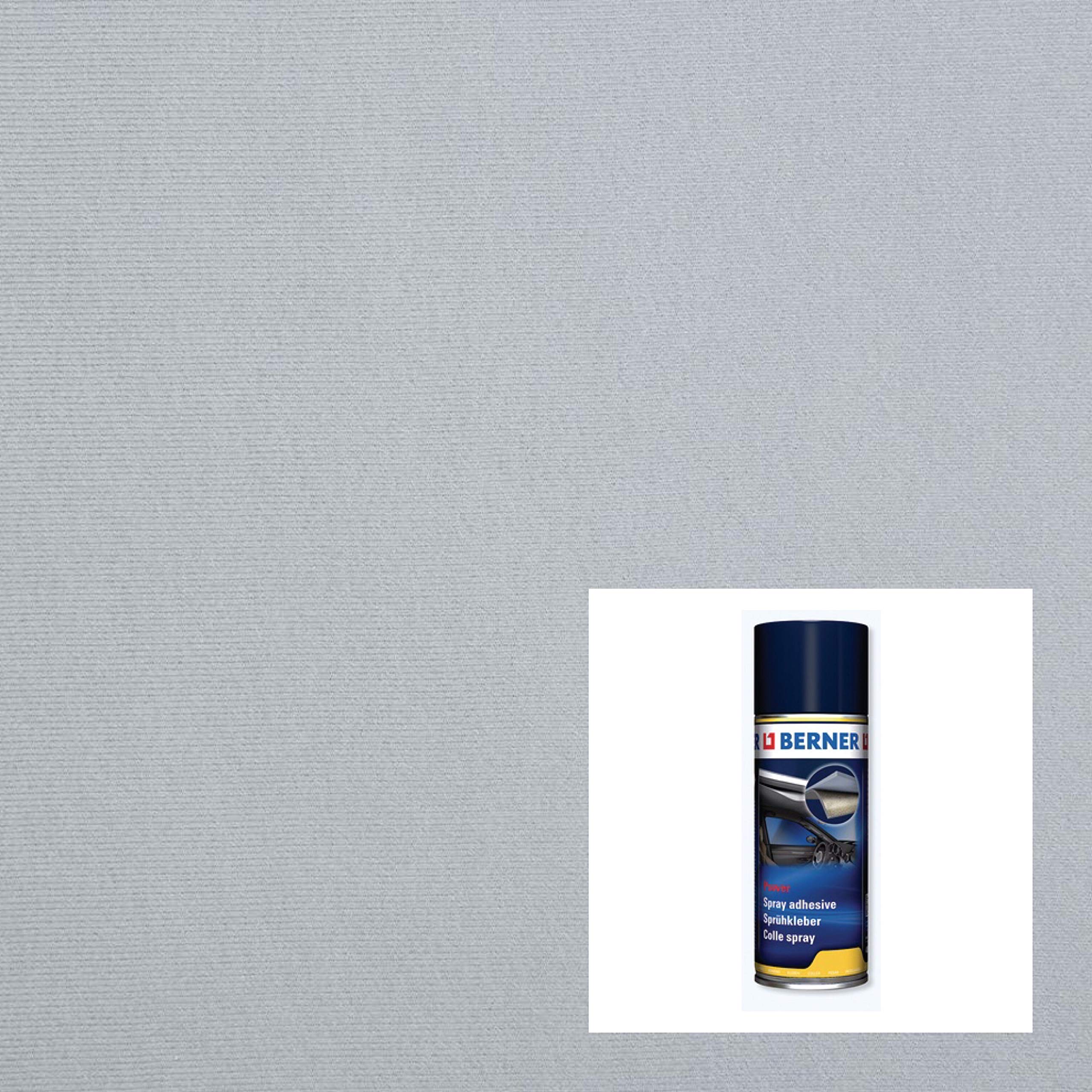 2R STOCK TramaTessile | Tessuto Cielo Auto Rivestimento Padiglione (Grigio Chiaro, 2,00x1,40mt+1 Colla)