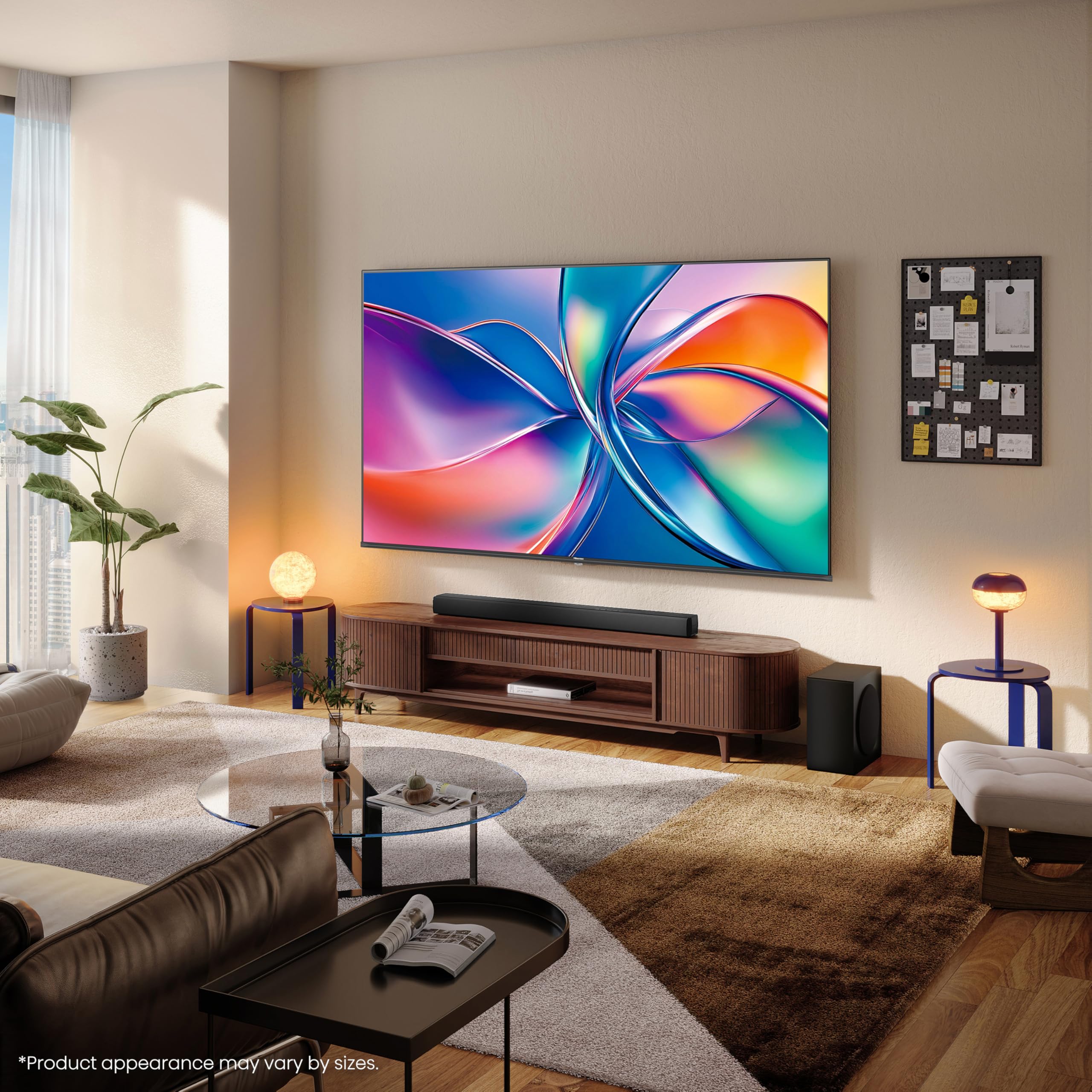 Hisense Smart TV 55 Pouces 55E7Q QLED 4K UHD Téléviseur, Dolby Vision Atmos, Mode Sport IA MEMC, HDR, VIDAA avec Youtube, Netflix, Disney+, Canal +, Commande vocale Alexa