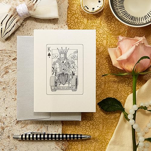 Miniatura 7 de NIQUEA.D Tarjeta de feliz cumpleaños, King for a Day Playing Card (NB-0111), (4.125 x 5.5 pulgadas) vertical