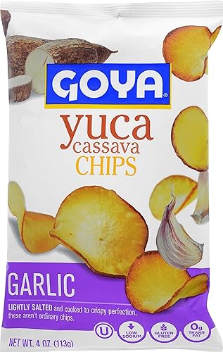 Miniatura 2 de Goya Chips de yuca de yuca de ajo, 4 onzas (paquete de 12)