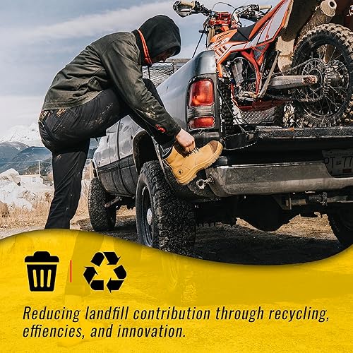 Miniatura 7 de ROCKROOSTER Botas de trabajo para hombre, punta de acero de 6 pulgadas, zapatos de cuero aceitado sin cordones, disipativa estática, transpirable,