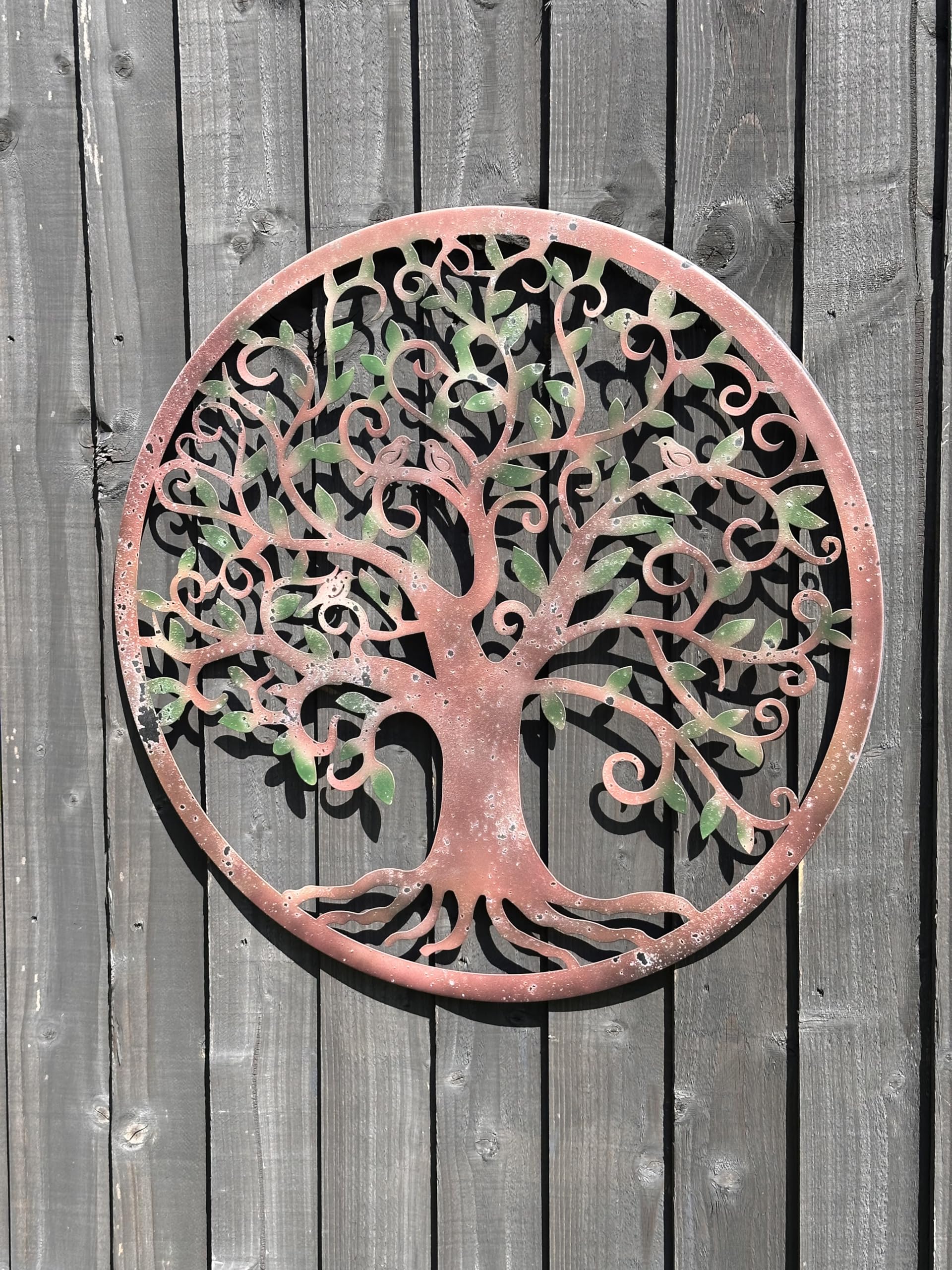 Wall art indoor or ourtdoor garden 40cm (Coloured tree of life 40cm)