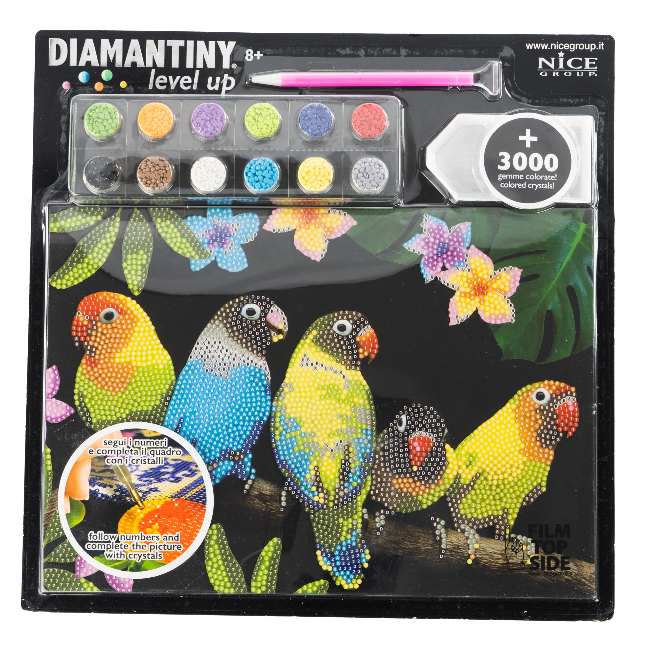 DIAMANTINY Level Up - Wild - Nice Group Creative Art, Diamond Painting Kit, Create The Mosaic Birds