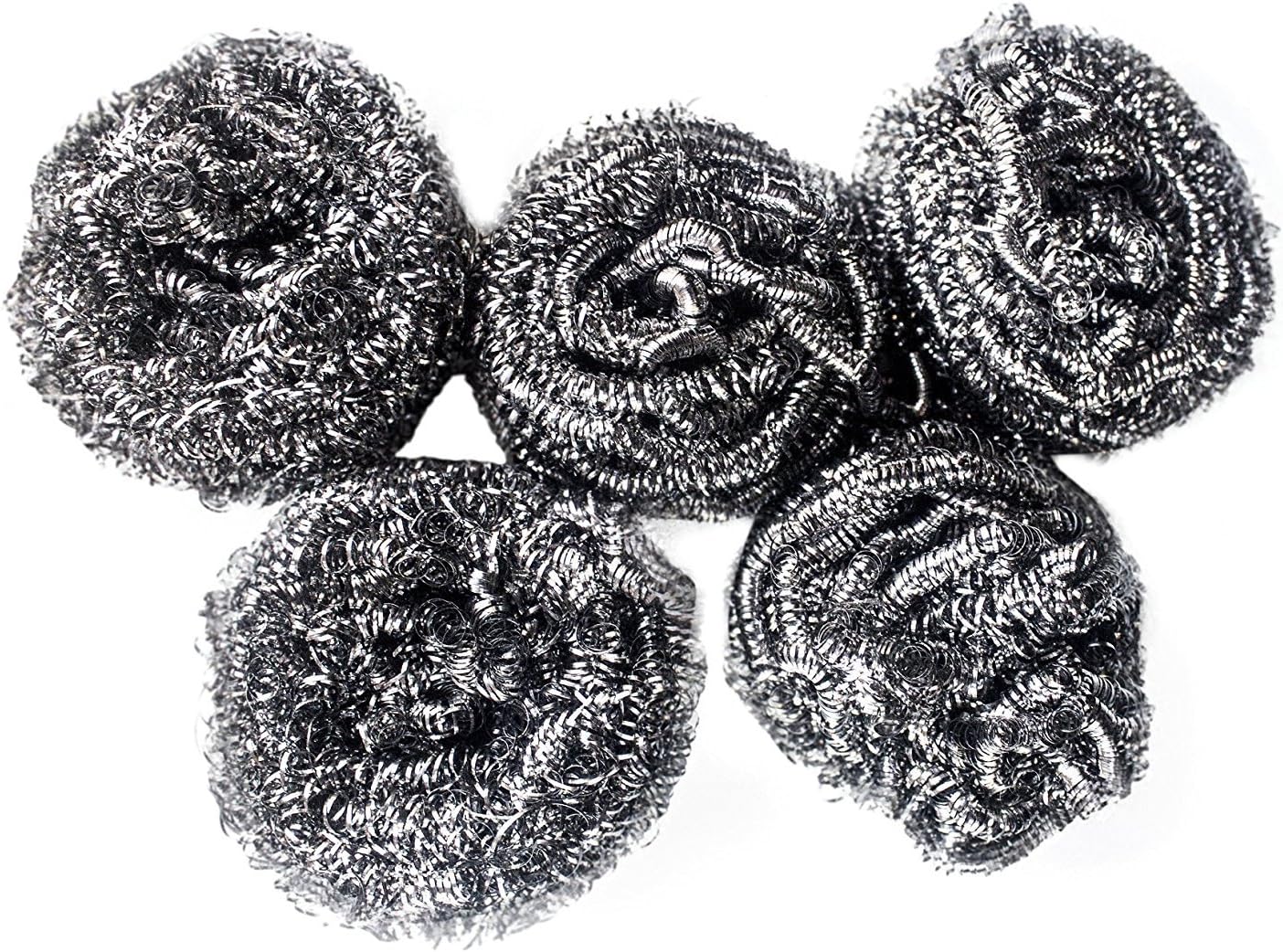 Powerful Dishwashing Metal Scouring Pads Set of 5 Removes