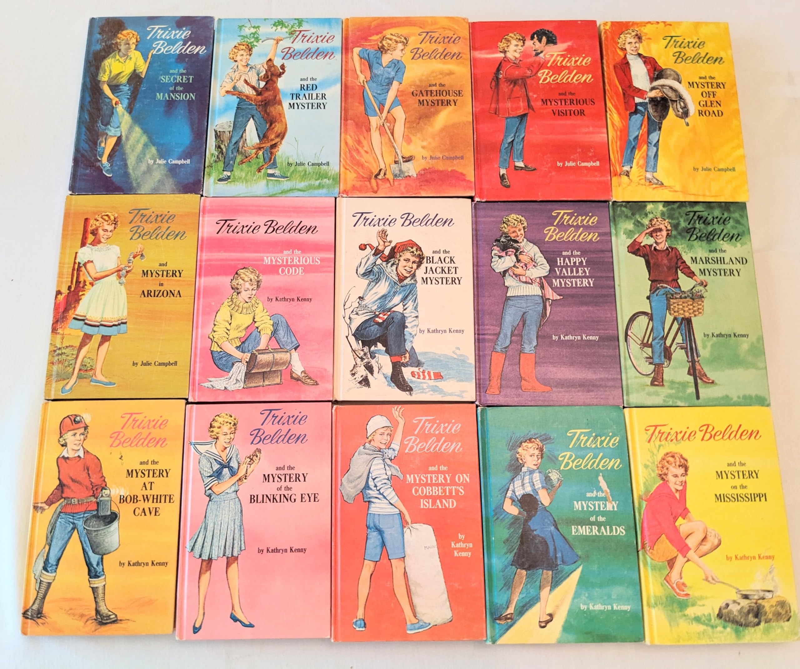 Complete Set of Trixie Belden Books: Deluxe Edition. Secret of the Mansion, Red Trailer, Gatehouse,Visitor, Glen Road, Arizona, Mysterious Code, Black Jacket, Happy Valley, and six more. Hardcover – January 1, 1967
