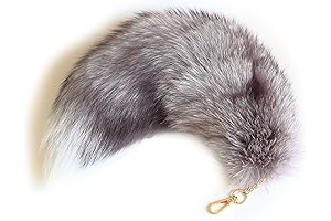 Halloween-Hit The Blue Fox Tail Keychain