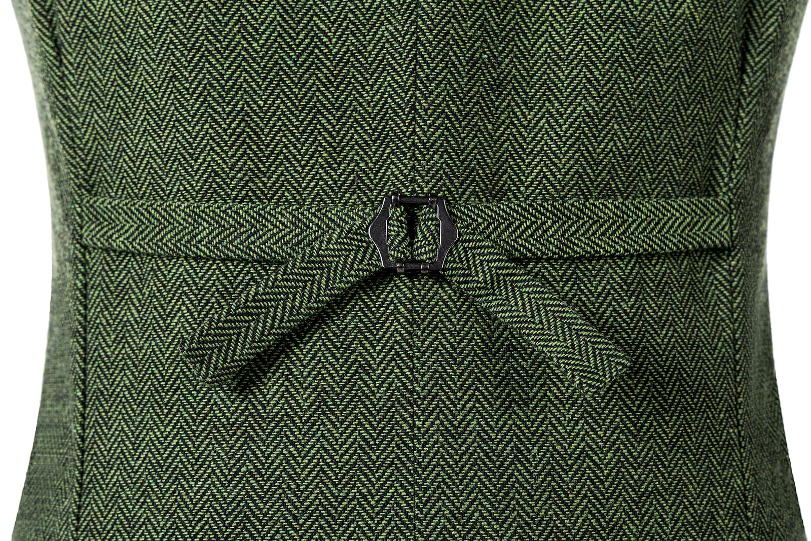 Solovedress Traje de espiga de lana casual para hombre, chaleco con cuello en V, chaleco de tweed para novios de boda