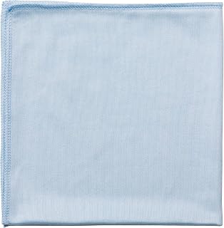 Rubbermaid Commercial Hygen Microfiber Glass/Mirror Cloth, 16-Inch Length x 16-Inch Width, Blue (12 Count)