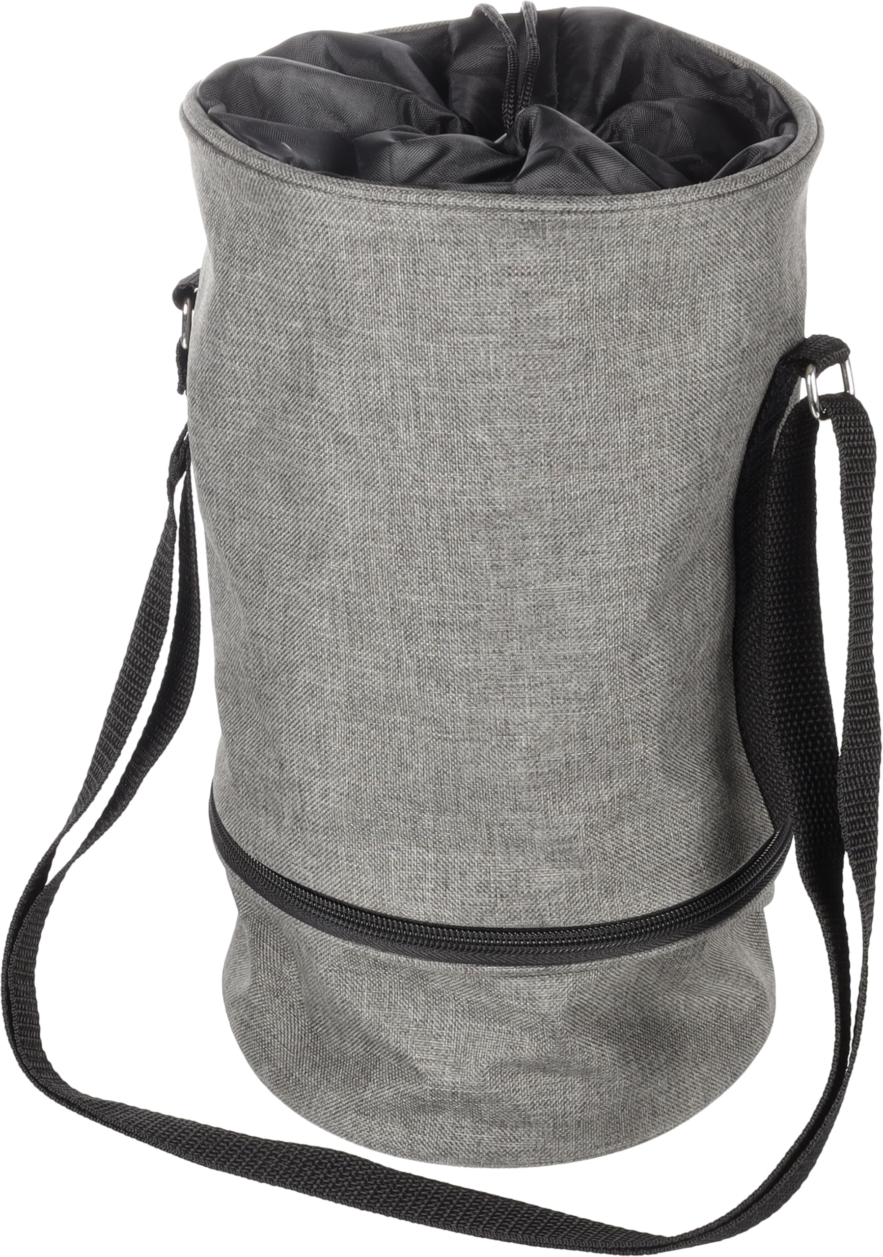 Flamingo FOOD CONTAINER WITH FEEDING BOWL BUSTER DARK GREY 17,5x31CM 4L