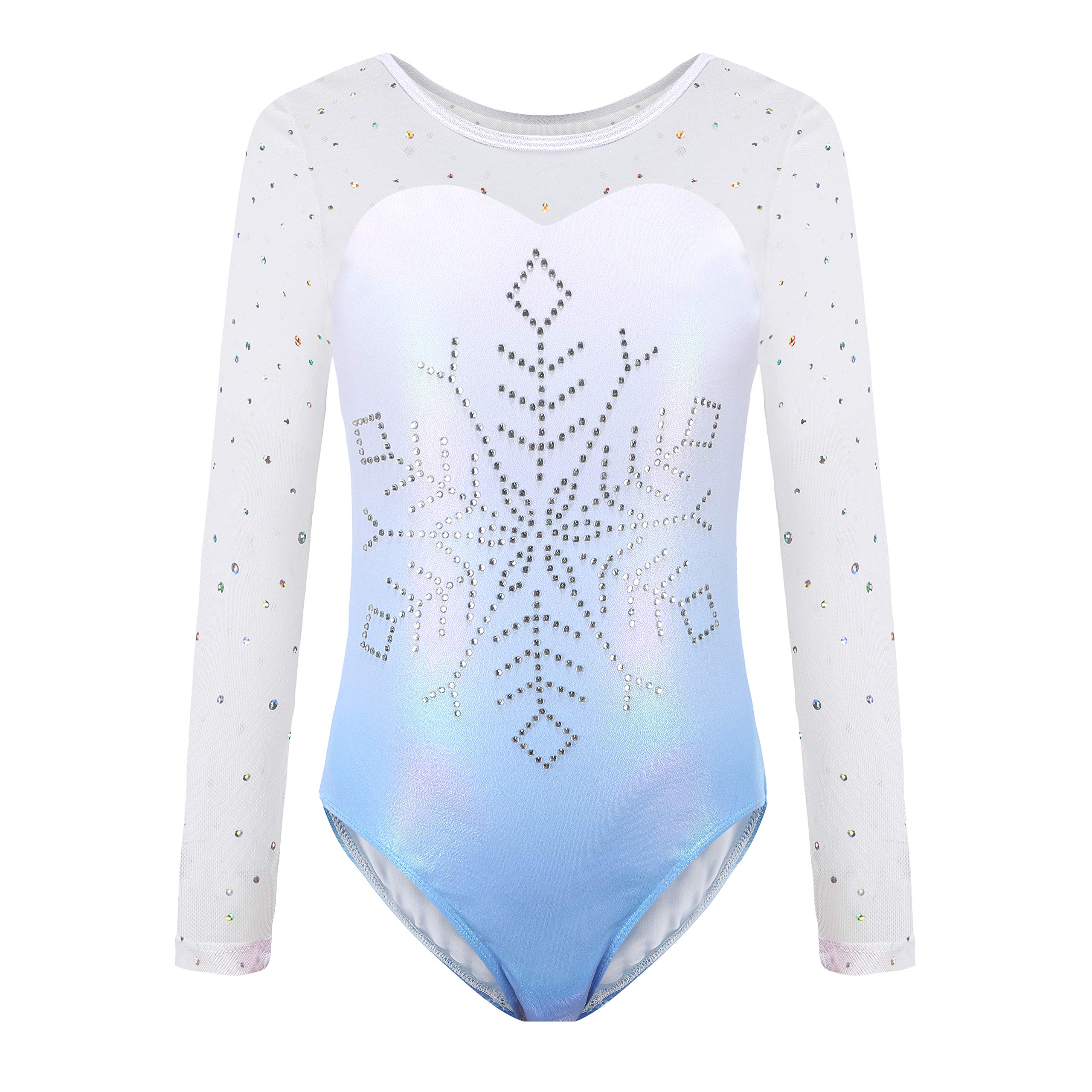 Buy Sinoeem Gymnastics Leotards for Girls Long Sleeve Diamond Splice