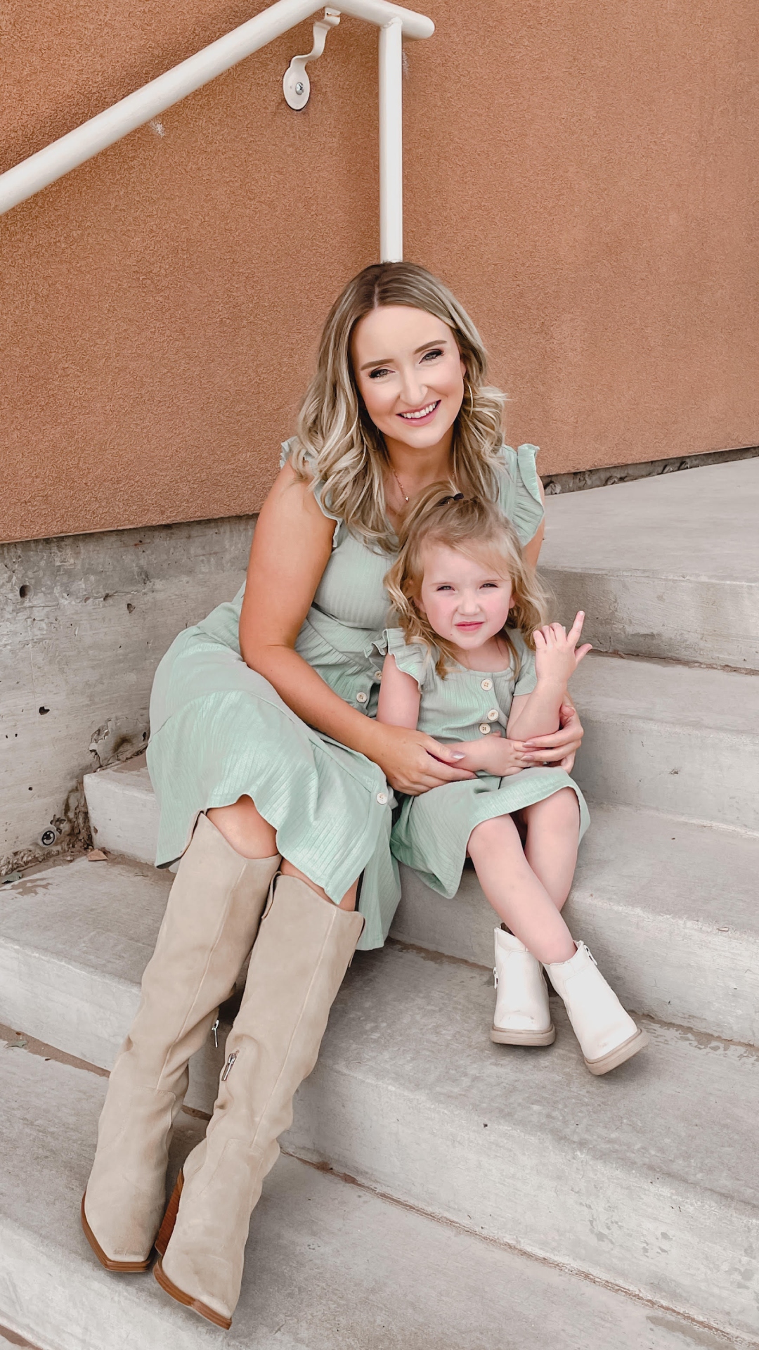 Amazon.com: IFFEI Matching Family Dresses Cotton Ruffle Decor Mommy and Me  Matching Dress 3-6M Mint Green: Clothing, Shoes & Jewelry