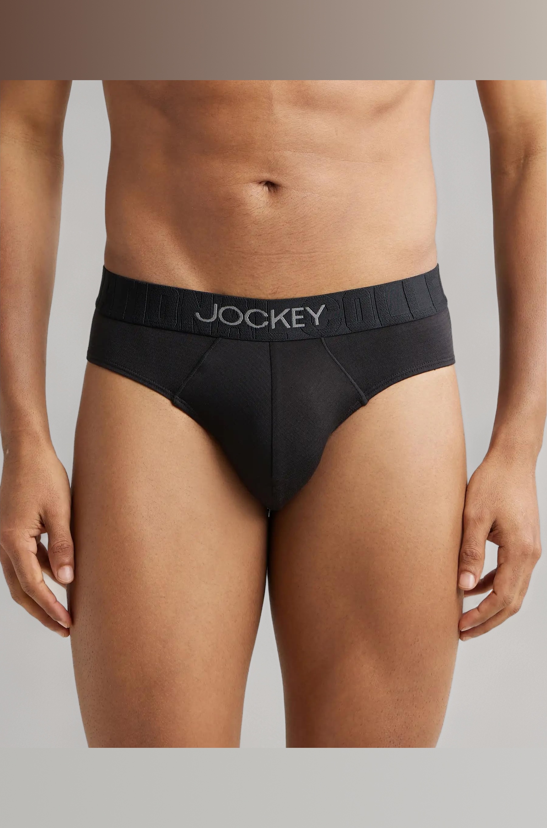 Jockey IC31 Men's Supima Cotton Elastane Stretch Solid Brief with Ultrasoft Waistband