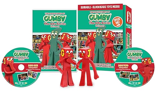 The Adventures of Gumby The 60s Series Volume 2 With Bendable Blockheads Toys