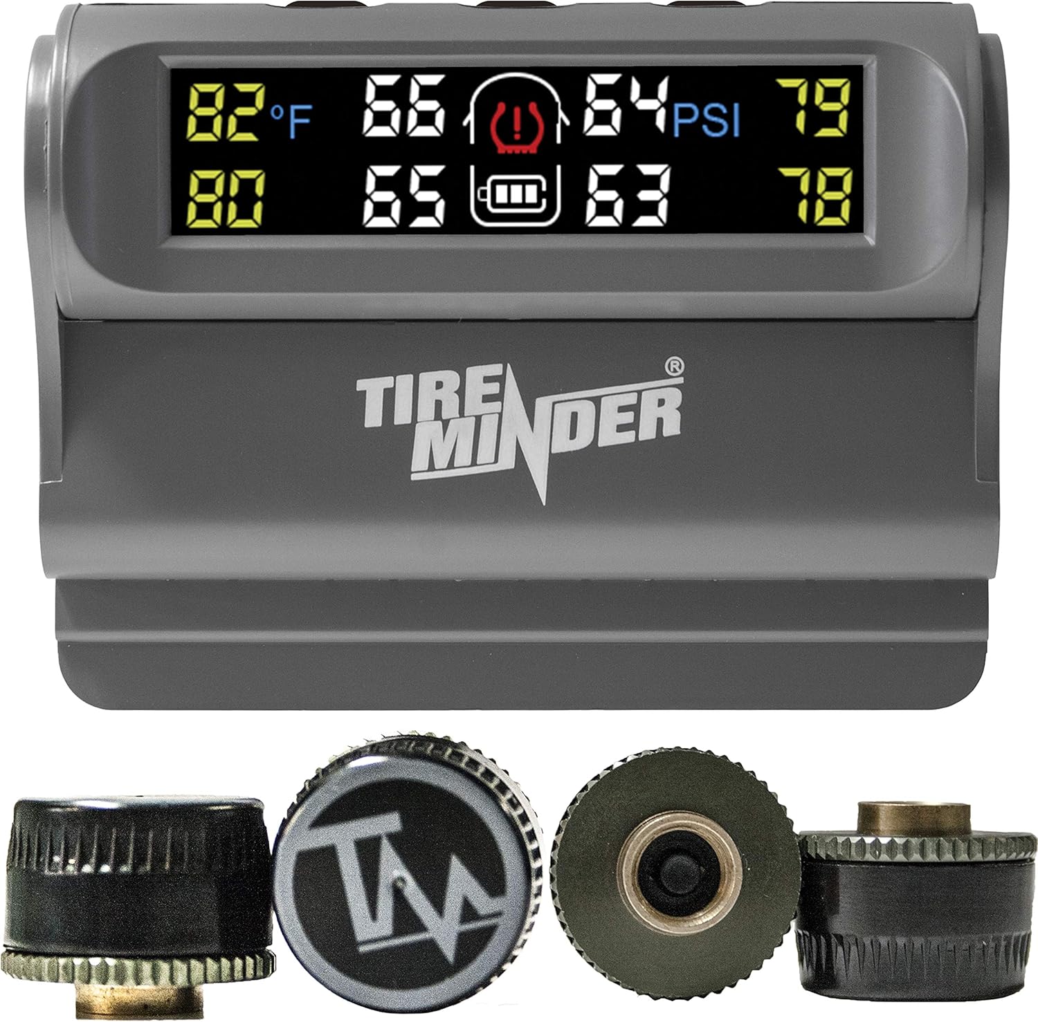 TireMinder Research - TPMS-TRL-4 TireMinder Solar Powered Trailer TPMS, 4 Tire Kit