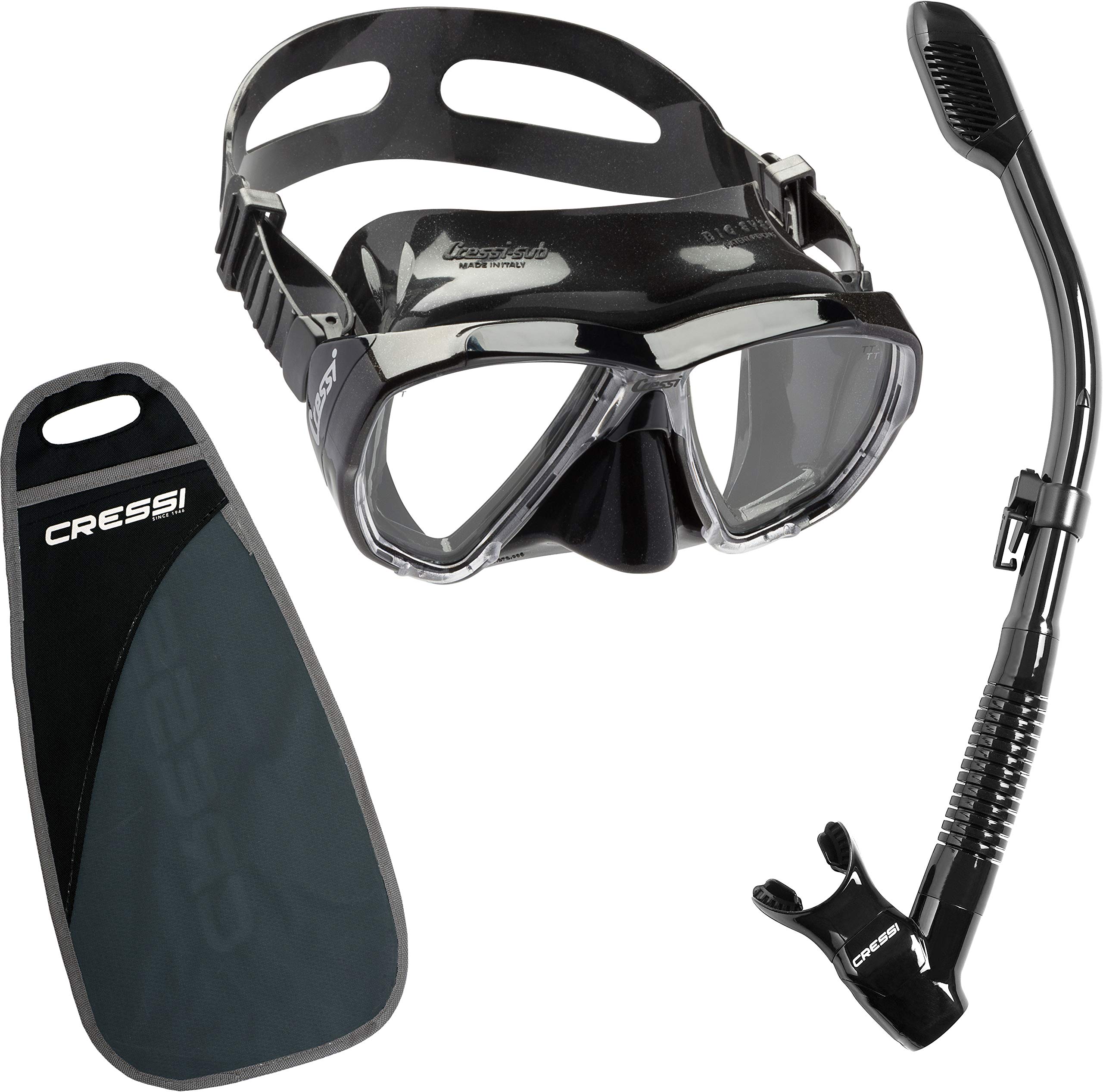 Cressi BIG EYES & SUPERNOVA DRY, High Performance Snorkeling Diving Adult Set - Cressi: Quality sinc