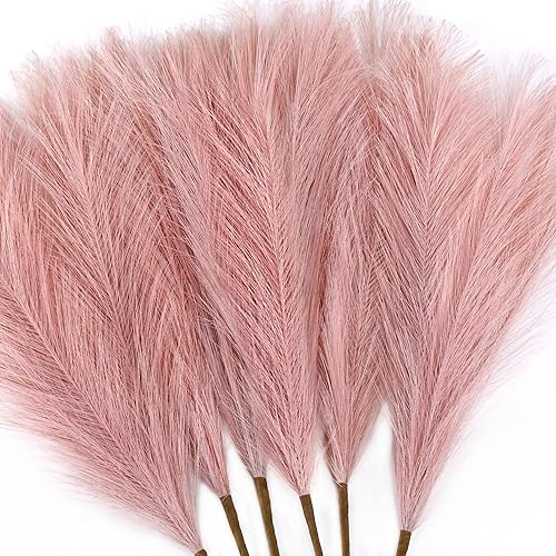 Arreglo de césped sintético de las pampas de 18 pulgadas, tallos de césped pomposo artificiales esponjosos para decoración bohemia chic del hogar y disponible en Yaxa Mexico
