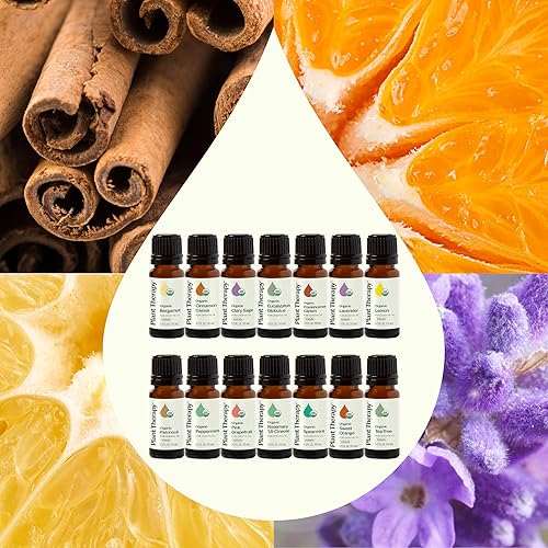 Miniatura 3 de Plant Therapy Top 14 Aceite Esencial Orgánico Singles Set 100% Aceites Esenciales Puros, Sin diluir, Aromaterapia Natural para Difusión y Cuidado
