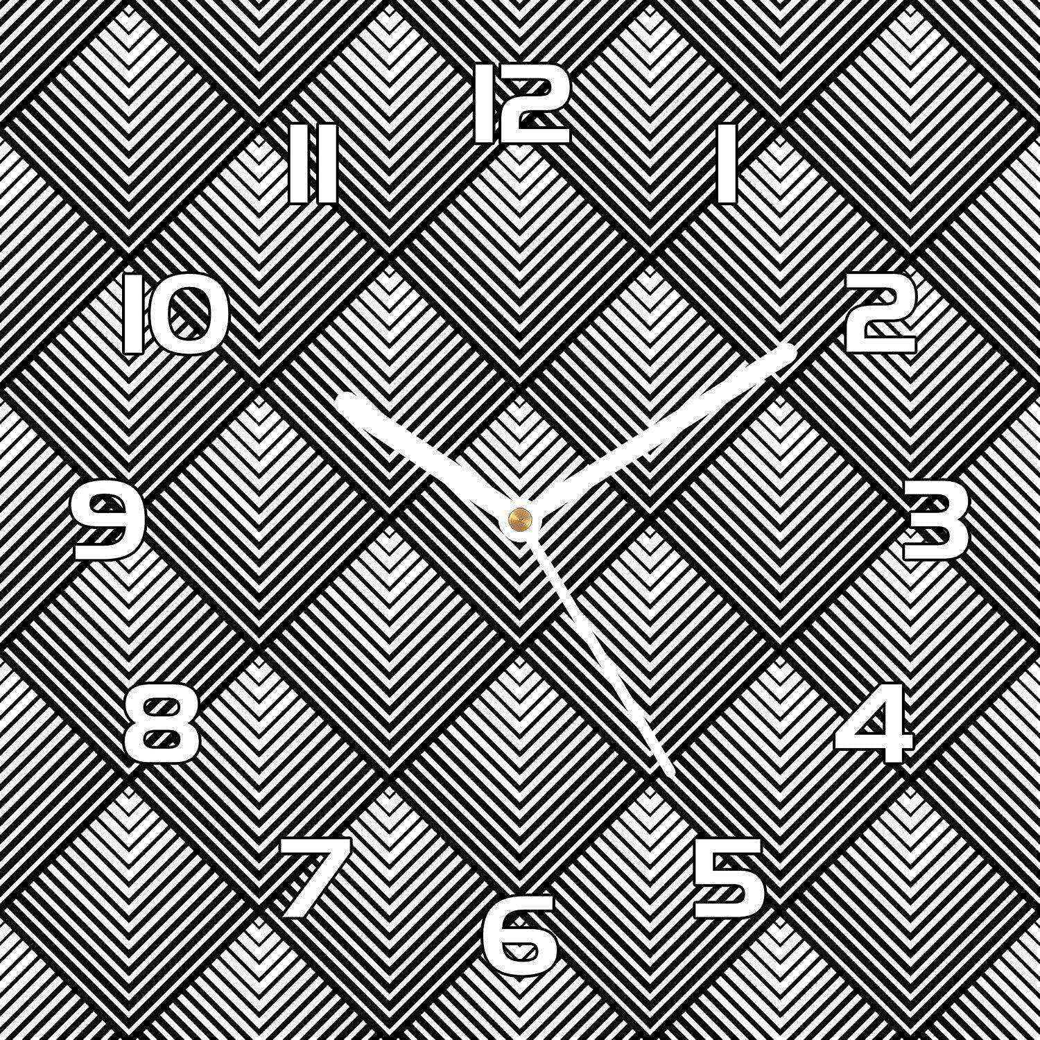 Horloge murale cuisine et salon moderne 30x30 cm