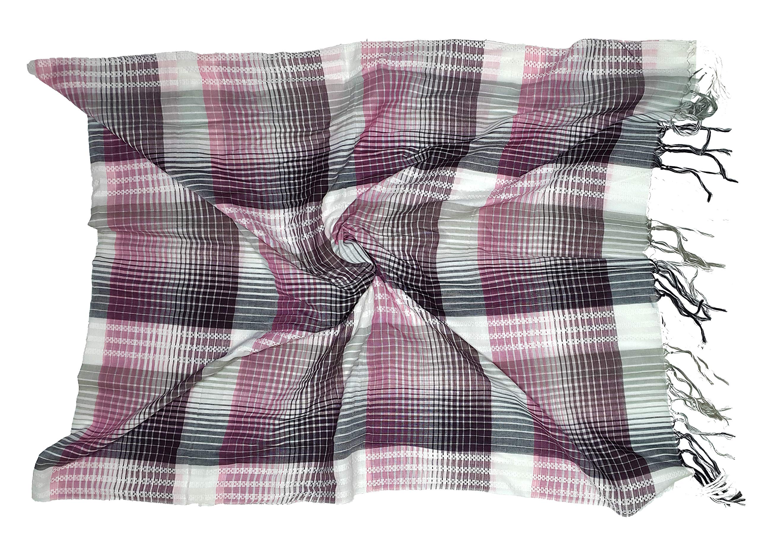 Steal-A-StolePure Cotton Multi Coloured Checks Scarf/Stole for Men/Women