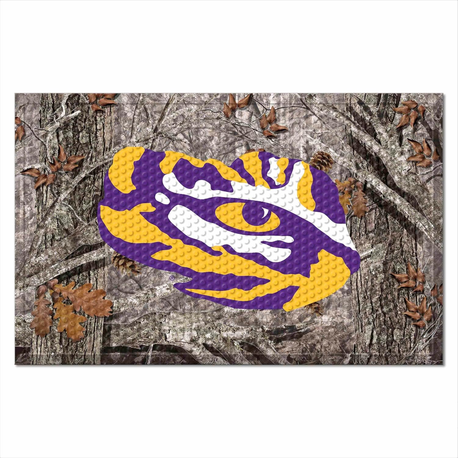 FANMATS 19190 Team Color 19" x 30" LSU Scraper Mat