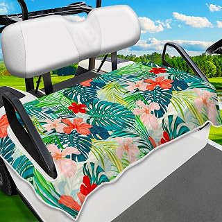 Golf Cart Seat Covers, Unique Golf Cart Seat Towel Blanket for All EZGO, Yamaha, Club Cars, Icon and More Cart Front Seat, 100% Microfiber Keeps Seat Cool and Comfortable, 51'' x 31''