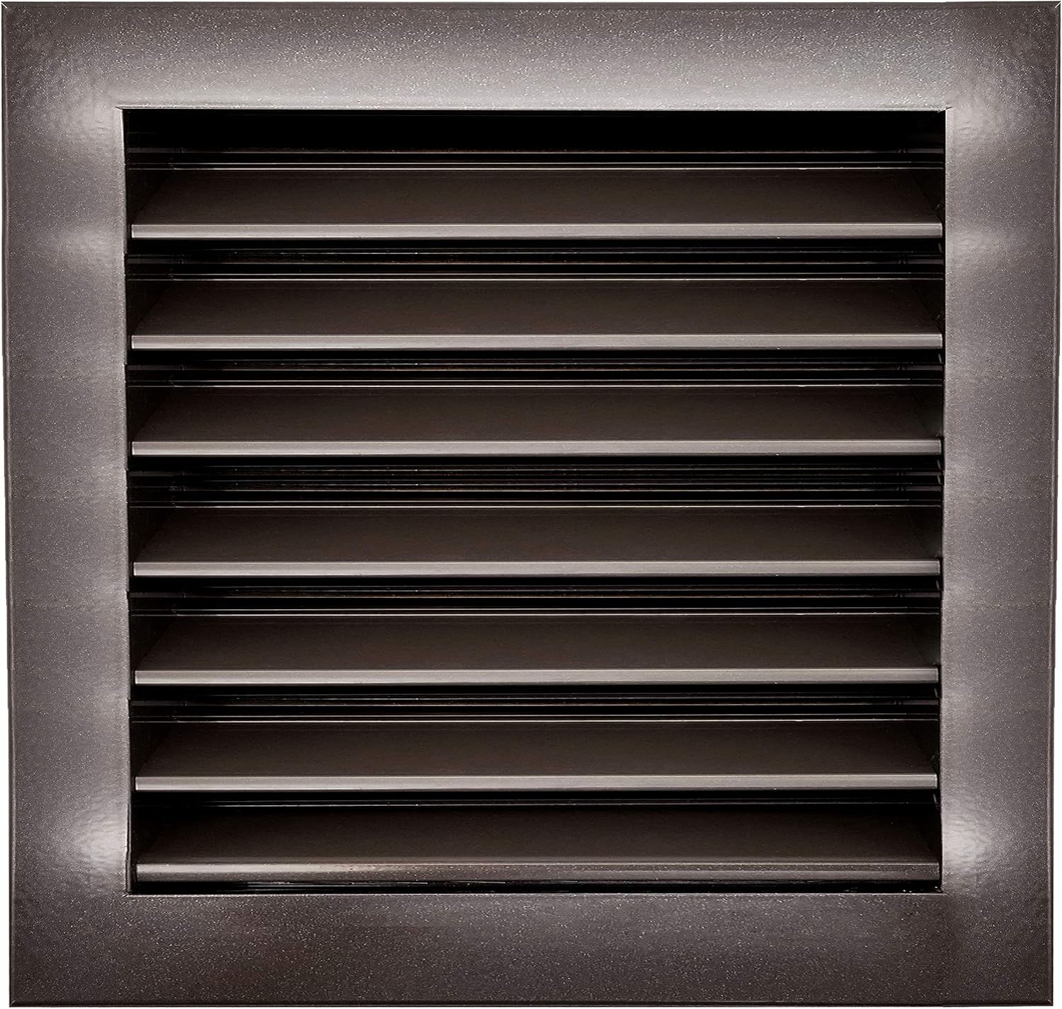 HVAC Premium 16"W x 16"H Aluminum Exterior Gable Louver Vent for Walls & Crawlspace - Weather-Resistant Air Grille with Screen Mesh - Brown [Outer Dimensions 17.75"W x 17.75"H] 16 x 16 Brown