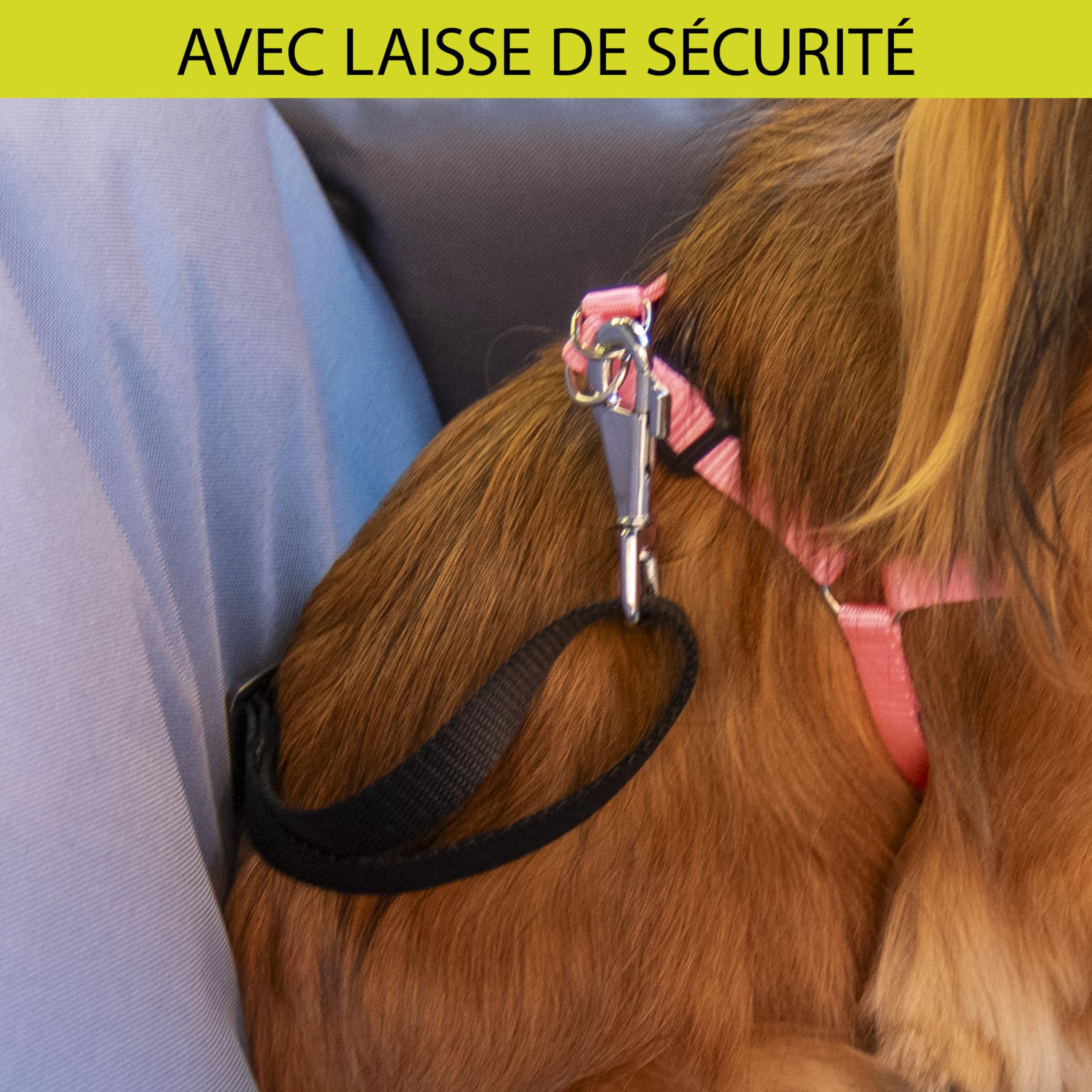 Ferplast Sac Transport Chienavec Bandoulière et Poignées, Coussin Réversible, Fixation au Siège et Mousqueton Magnétique, 52 × 46 x h 35 cm, Cruiser pour Chien, Transport en Voiture, Gris