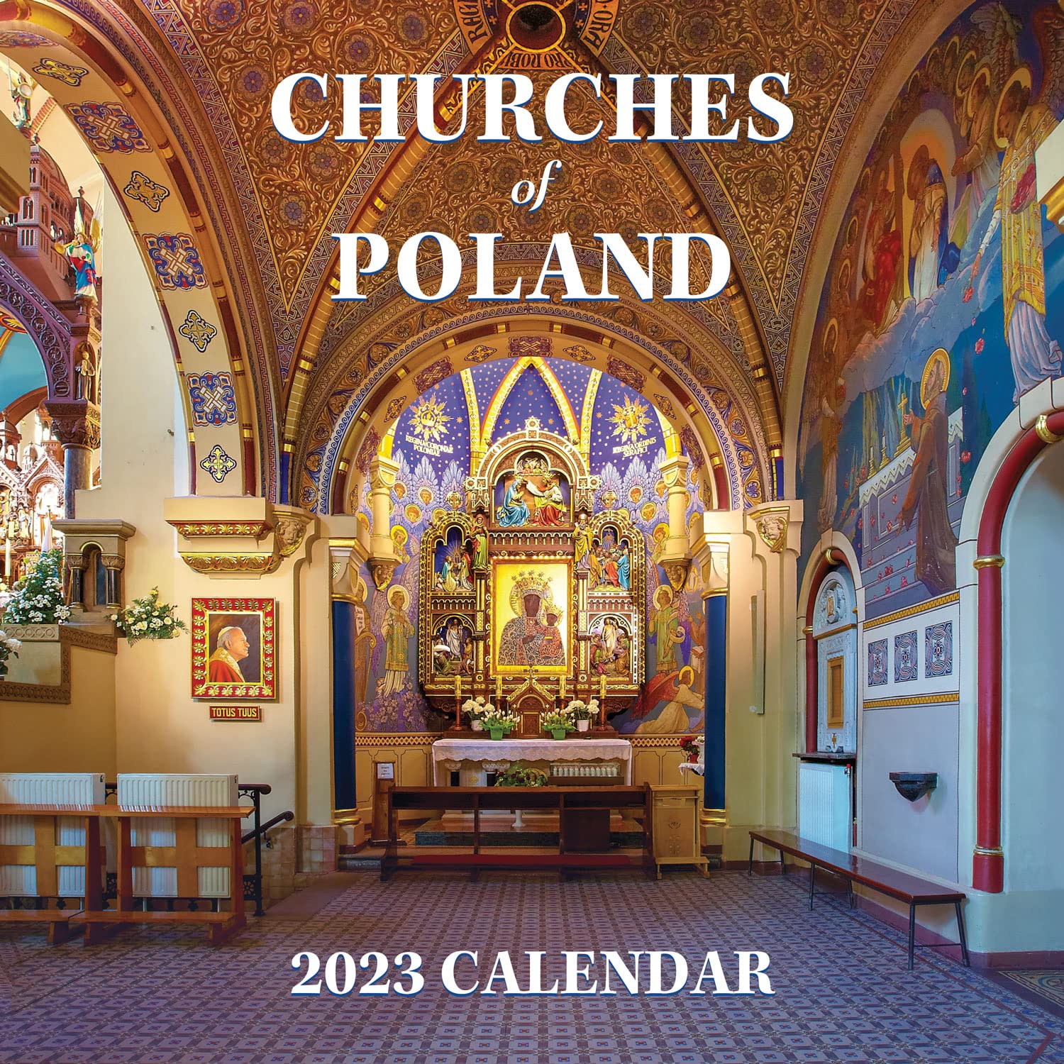 2021 Poland's Majestic Churches Monthly Wall Calendar - 12 Month, Jan. - Dec. 2021, 11" x 22" (Open), Unruled Blocks with Thick Paper