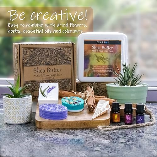Miniatura 11 de ZenseMe 5.5 libras - Base de jabón de leche de cabra Kit de suministros para derretir y verter para hacer jabón, sin SLS/SLES y PEG Los mejores
