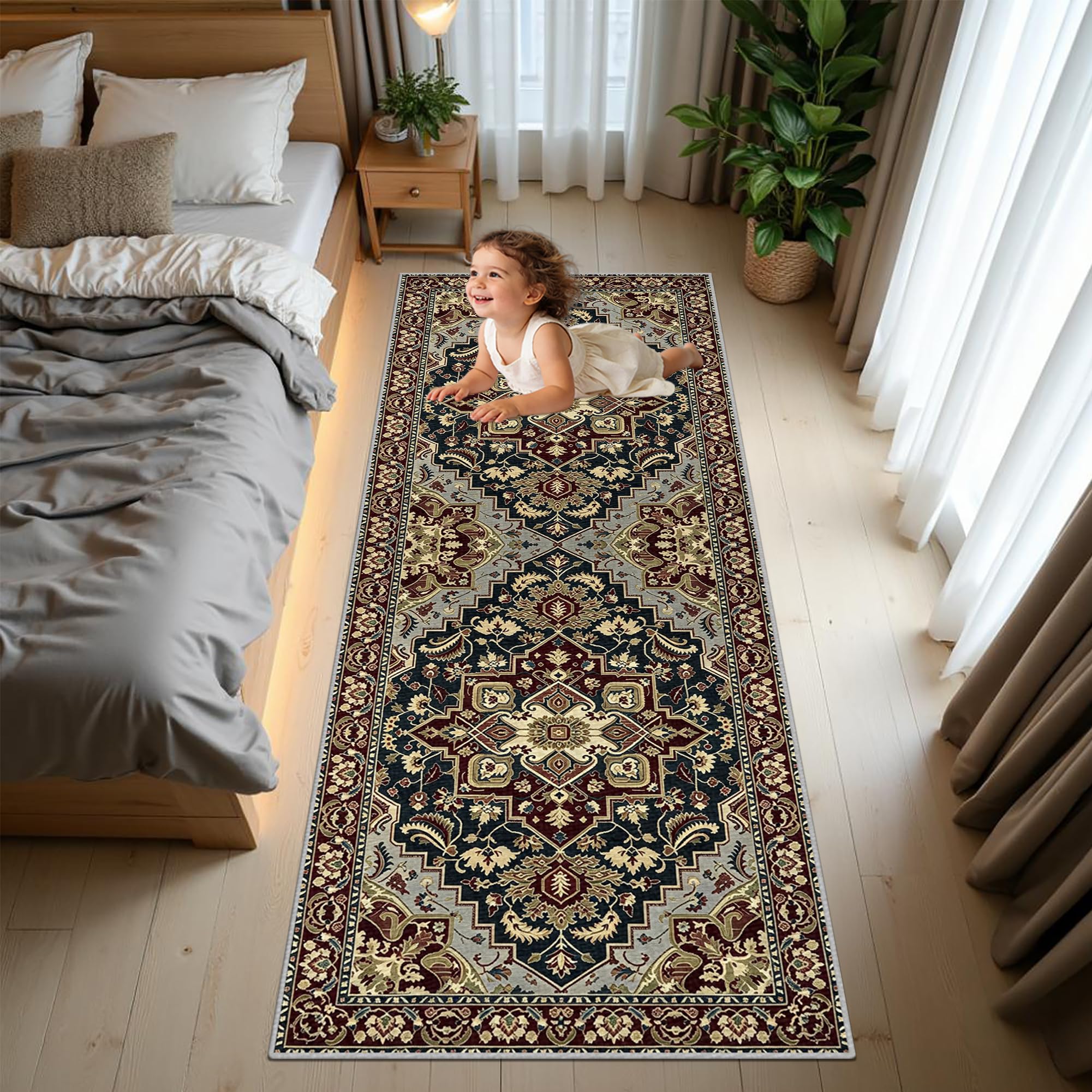 Antypoślizgowy i zmywalny dywan do przedpokoju 70 x 120 cm