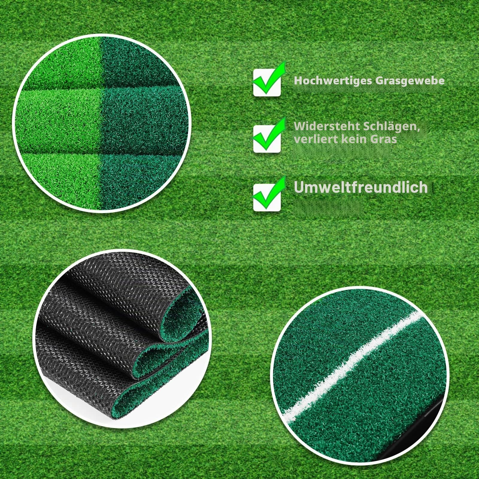 Signstek Golf Putting Matte mit automatischer Ballrückgabe