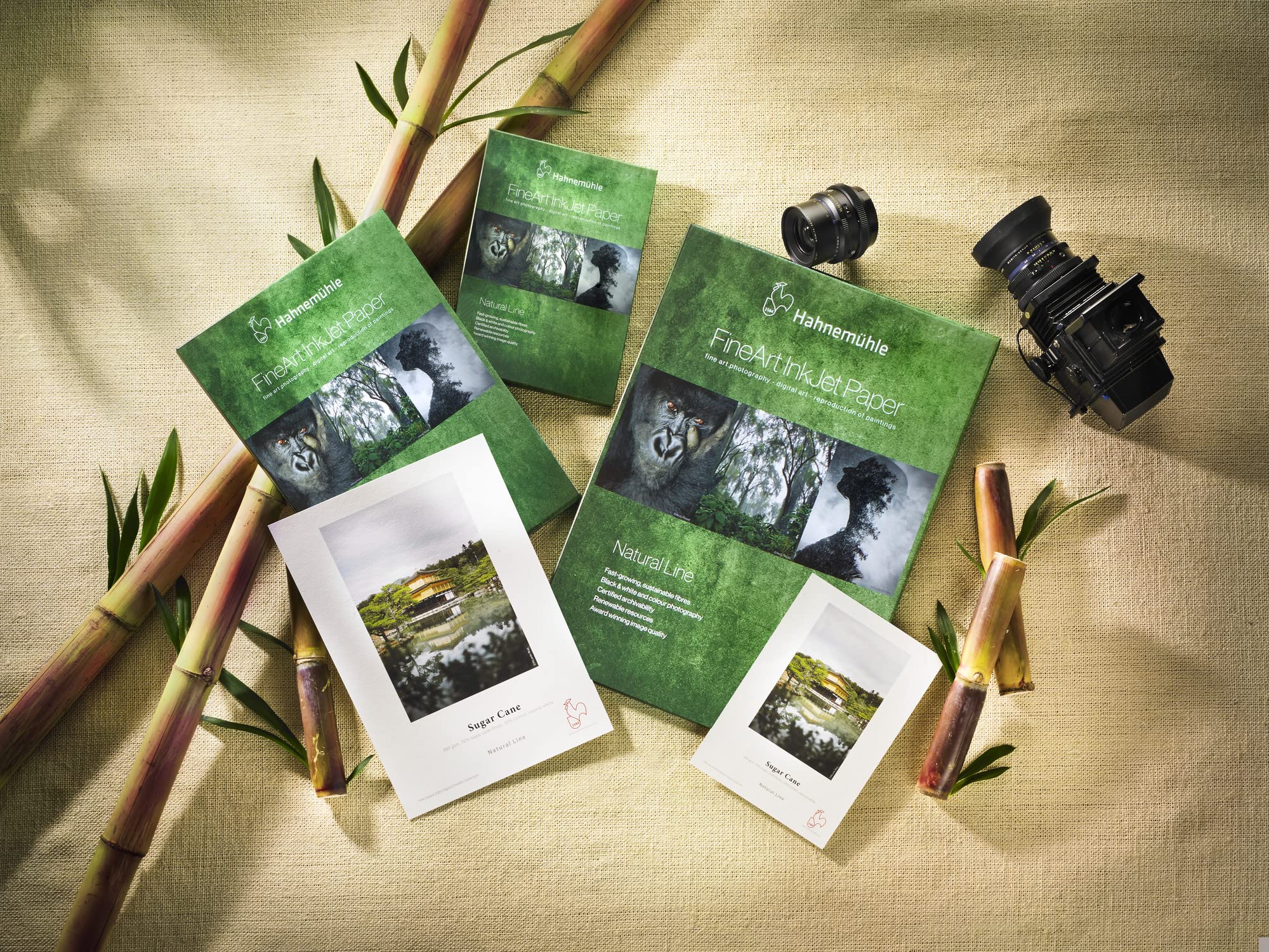 Hahnemühle Sugar Cane Inkjet-Papier, 300 g/m², mattes Fotopapier, naturweiß, DIN A3, 25 Blatt