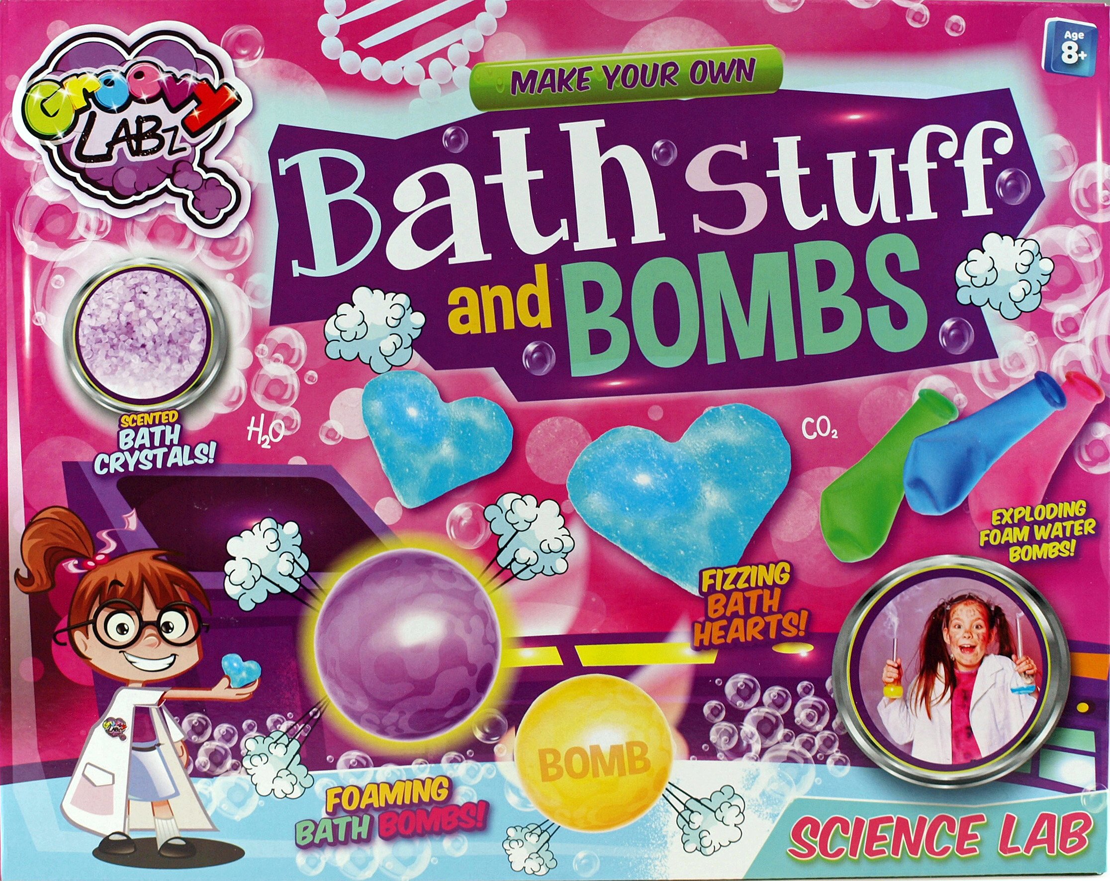 Grafix Bright Labz Girls Beauty Science Toy – Make Your Own Bath Bombs