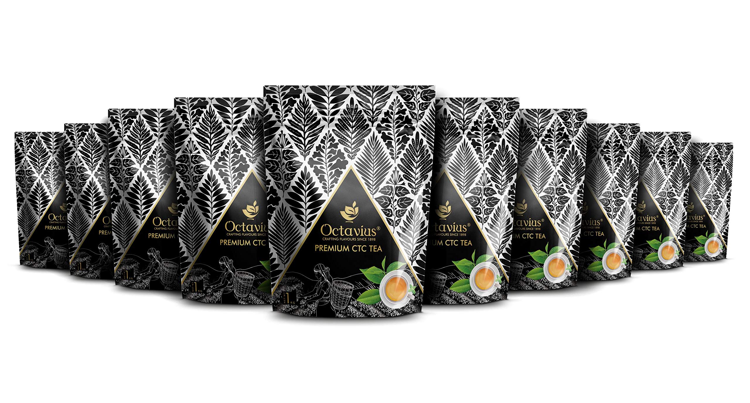 Octavius | Premium Assam Tea- 1Kg (Pack of 10) | Extra Strong Assam Tea | Black Tea | Kadak Chai Patti | Loose Tea | Strong Chai | Tea Powder | Chai Patti | Taza Tea | Garden Fresh Tea | Tea 10 Kg (B08V56K4MF) Amazon Price History, Amazon Price Tracker