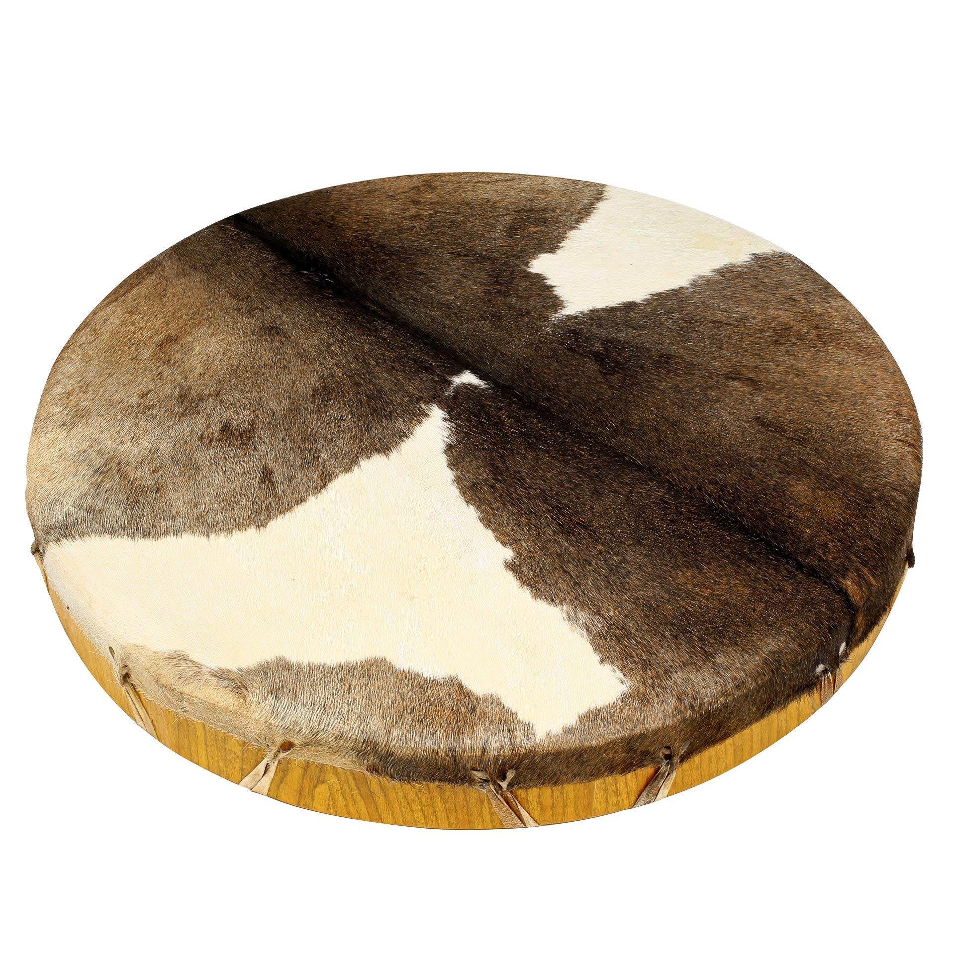 Shamandrum Ø 40 cm Rahmentrommel im mysevendo Set Rund Ziegenhaut Behaart Shaman Drum Goat Skin inkl. Stick